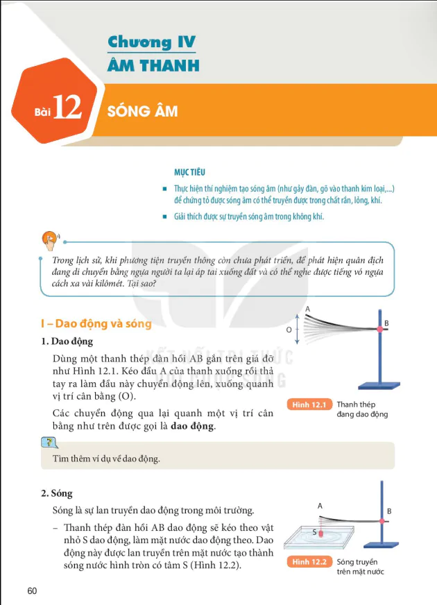 Bài 12: SÓNG ÂM