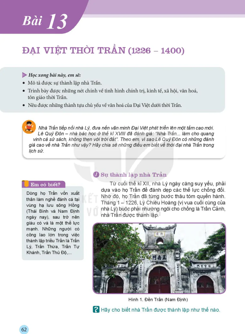 Bài 13: Đại Việt Thời Trần (1226 - 1400)