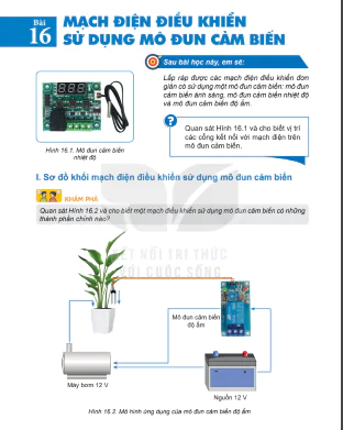 Bài 16: Mạch điện điều khiển sử dụng mô đun cảm biến