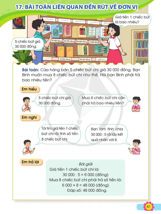 Bài 17: Bài Toán Liên Quan Đến Rút Về Đơn Vị