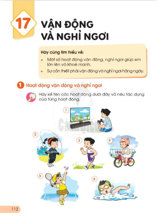 BÀI 17: VẬN ĐỘNG VÀ NGHỈ NGƠI 