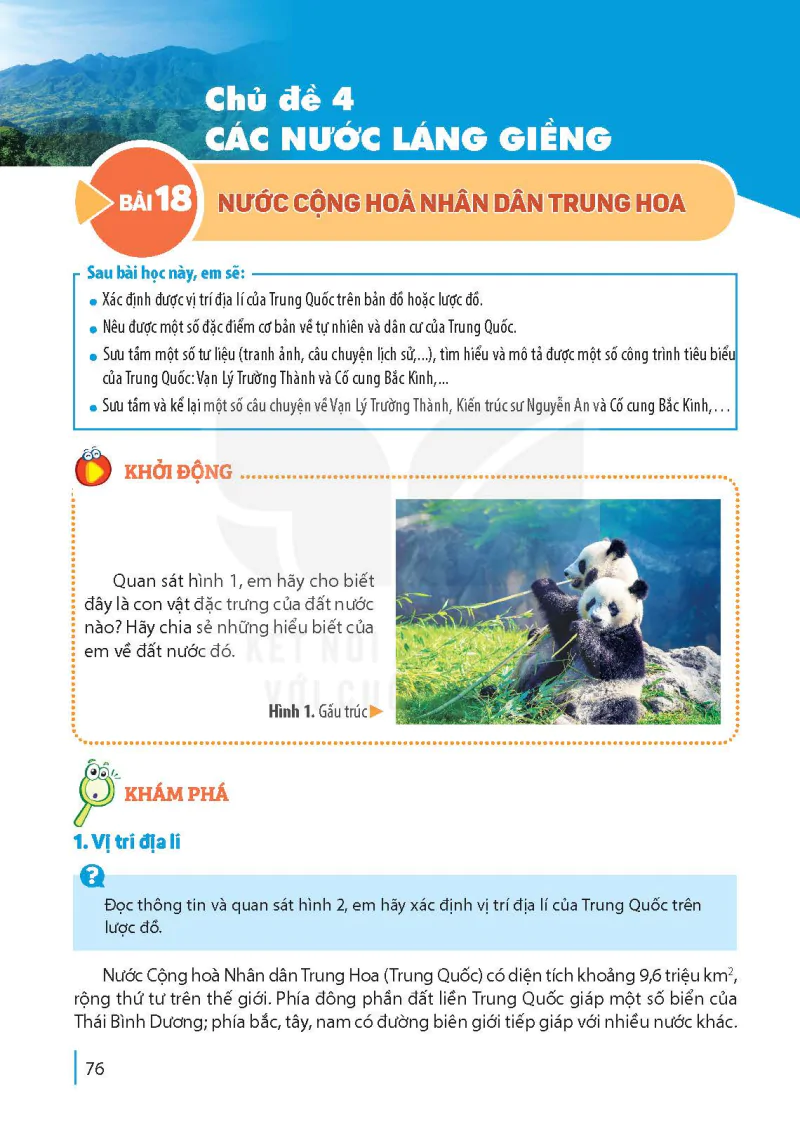 Bài 18: Nước Cộng hòa Nhân dân Trung Hoa