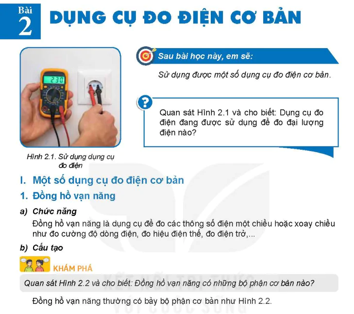 Bài 2: Dụng cụ đo điện cơ bản