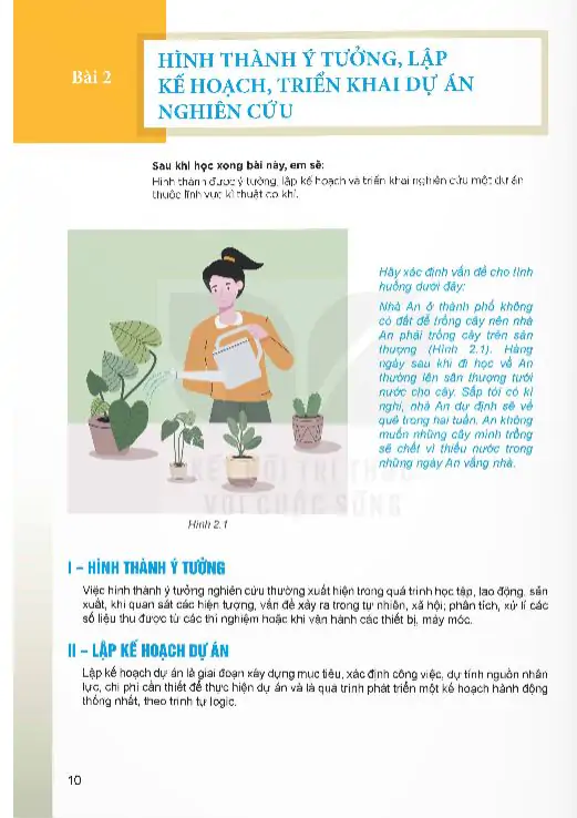 Bài 2: Hình Thành Ý Tưởng, Lập Kế Hoạch, Triển Khai Dự Án Nghiên Cứu