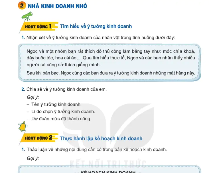 Bài 2: Nhà kinh doanh nhỏ