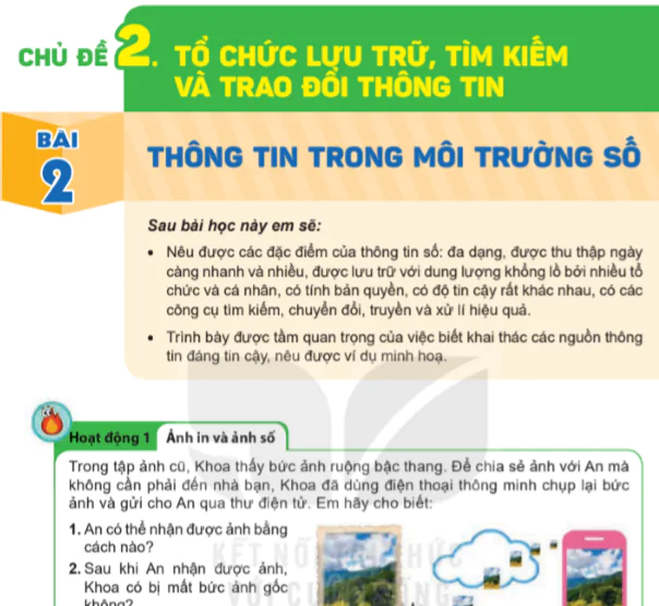 Bài 2: Thông tin trong môi trường số