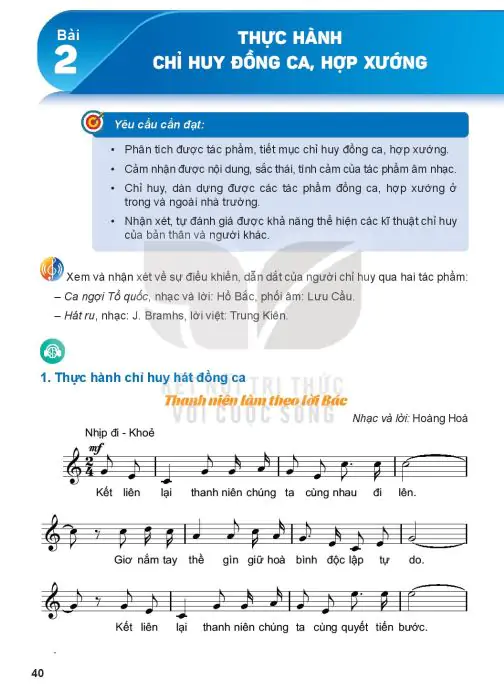 Bài 2: Thực Hành Chỉ Huy Đồng Ca, Hợp Xướng