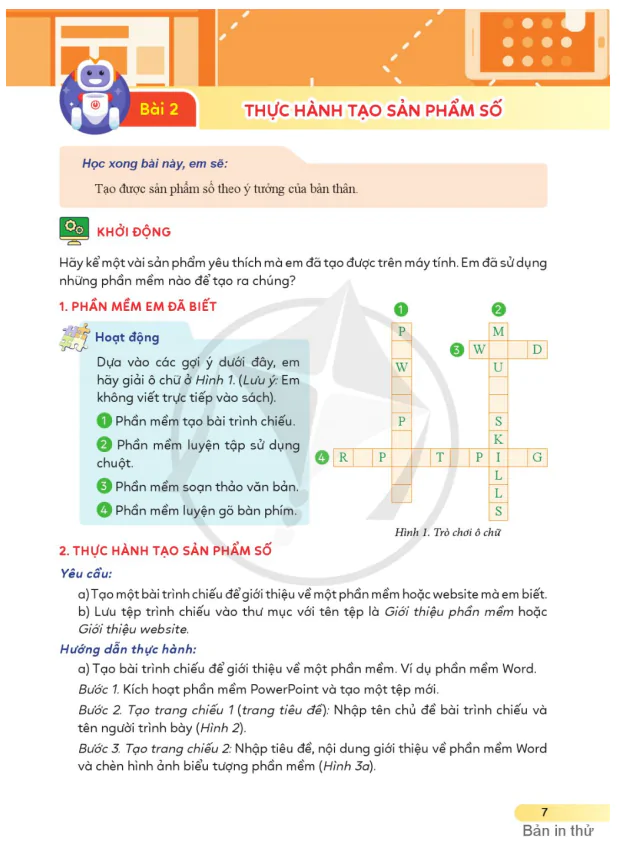 BÀI 2: THỰC HÀNH TẠO SẢN PHẨM SỐ