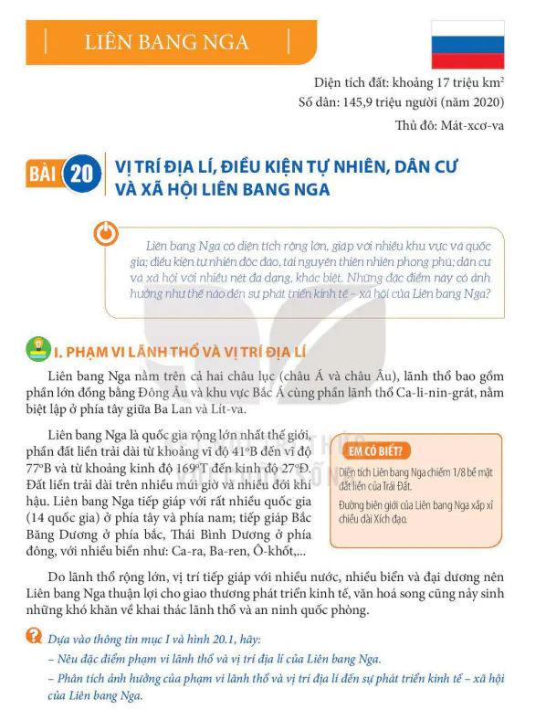 Bài 21  Kinh tế Liên bang Nga