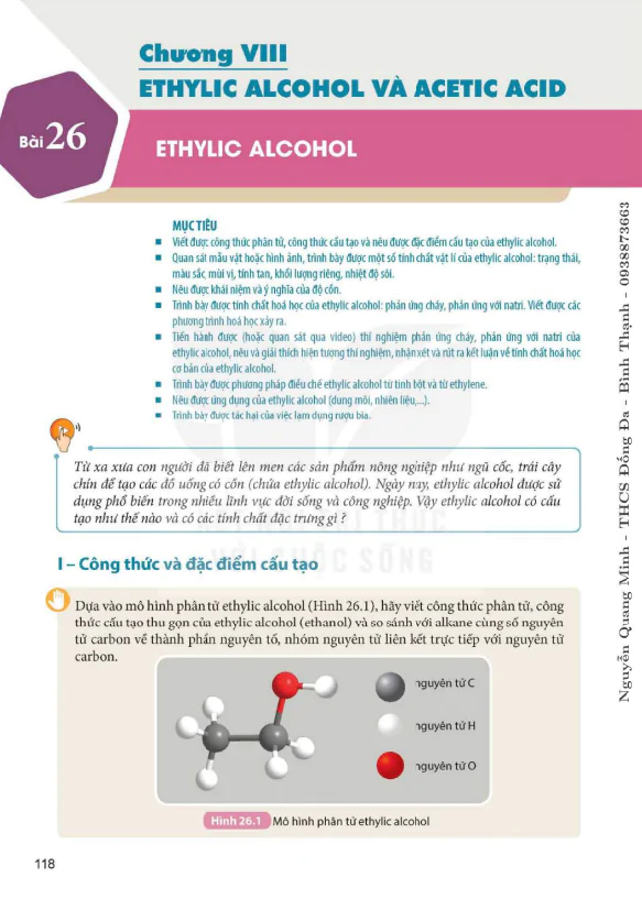 Bài 26. Ethylic alcohol