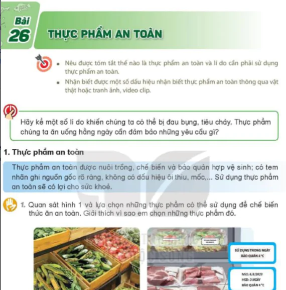 Bài 26: Thực Phẩm An Toàn