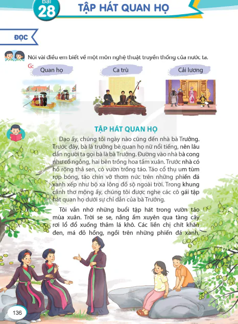 Bài 28: TẬP HÁT QUAN HỌ