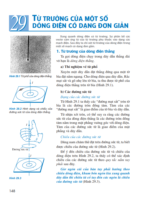 Bài 29: Từ trường của một số dòng điện có dạng đơn giản