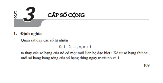 Bài 3: Cấp số cộng