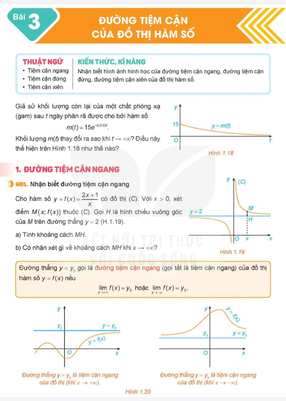 Bài 3: Đường Tiệm Cận Của Đồ Thị Hàm Số