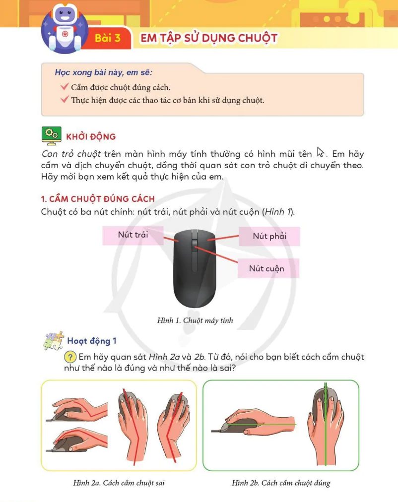 Bài 3: Em Tập Sử Dụng Chuột