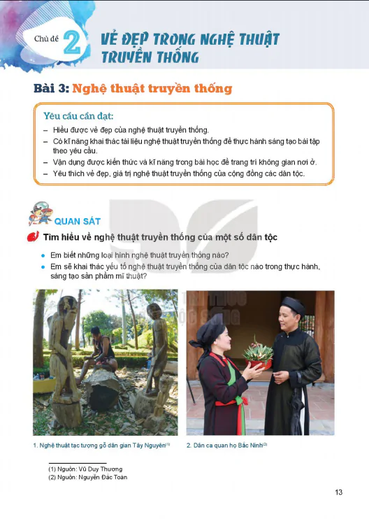 Bài 3: Nghệ thuật truyền thống