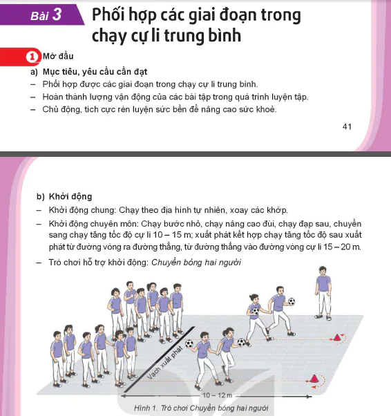 Bài 3: Phối hợp các giai đoạn trong chạy cự li trung bình