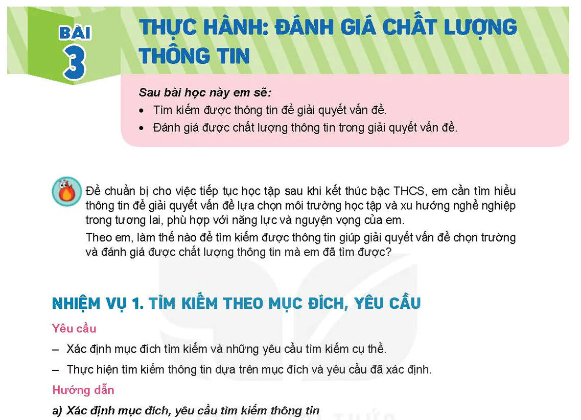 Bài 3: Thực hành: Đánh giá chất lượng thông tin