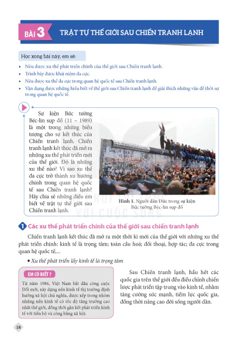 BÀI 3: TRẬT TỰ THẾ GIỚI SAU CHIẾN TRANH LẠNH