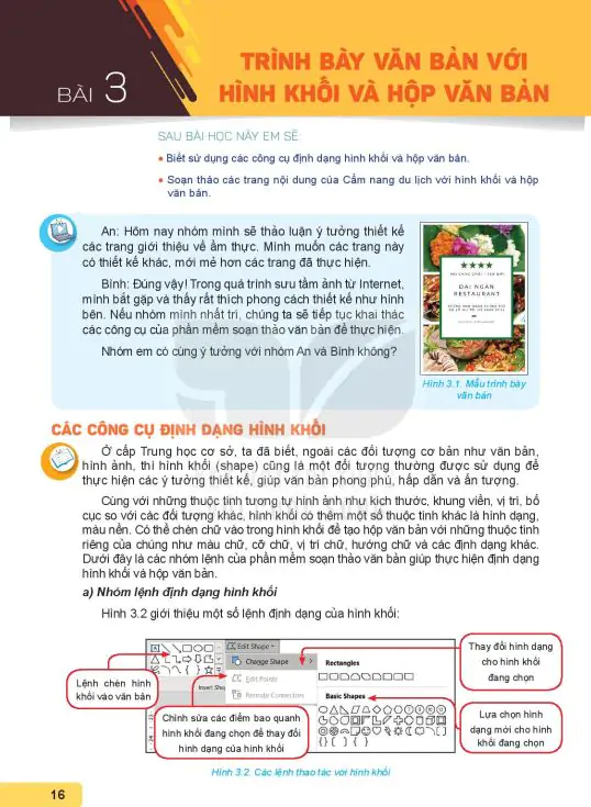 Bài 3: Trình Bày Văn Bản Với Hình Khối Và Hộp Văn Bản