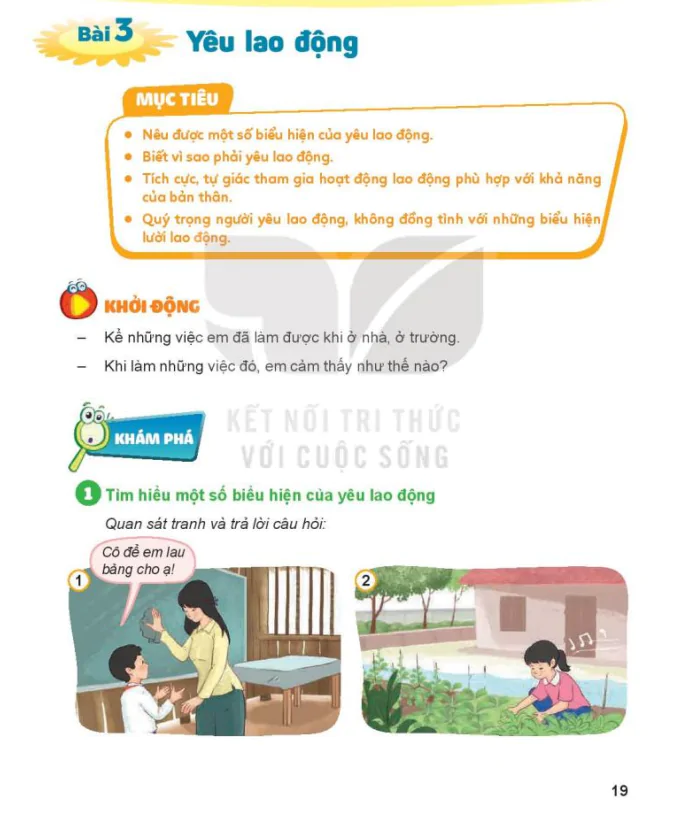 Bài 3: Yêu Lao Động