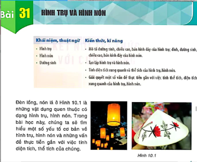 Bài 31: Hình trụ và hình nón