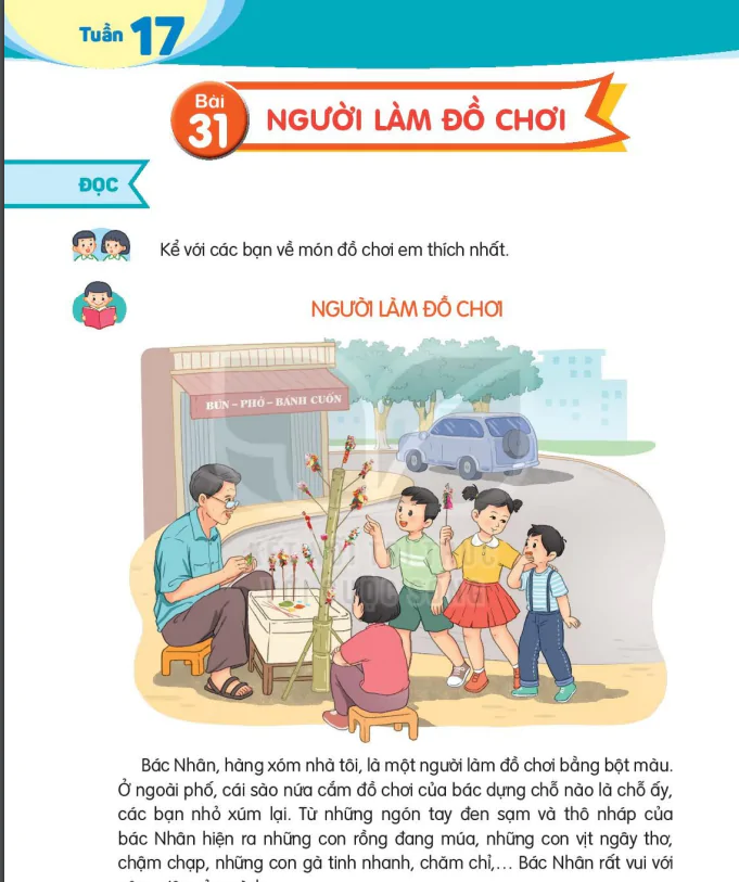 BÀI 31 NGƯỜI LÀM ĐỒ CHƠI