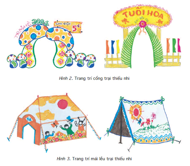 Bài 33: Vẽ trang trí - Trang trí cổng trại hoặc lều trại thiếu nhi