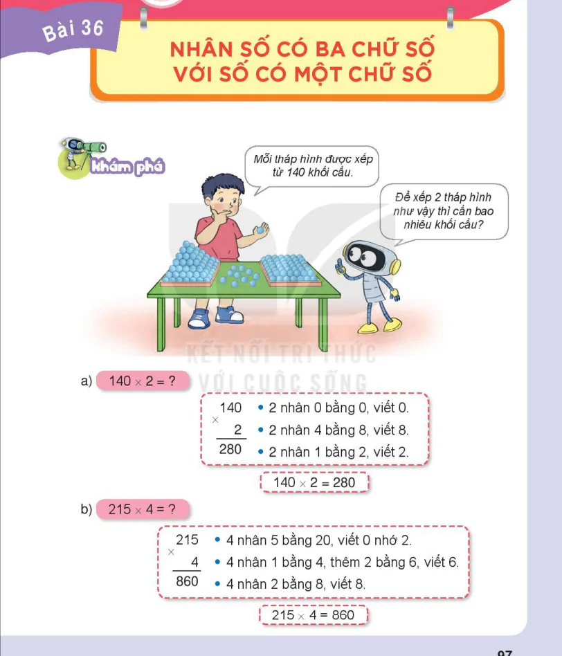 Bài 36: Nhân Số Có Ba Chữ Số Với Số Có Một Chữ Số