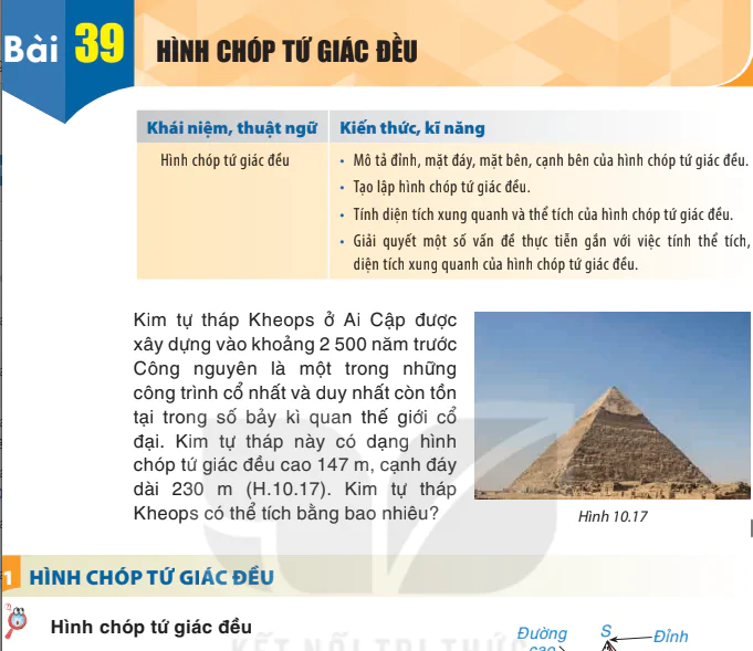 Bài 39: Hình chóp tứ giác đều