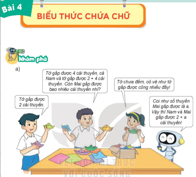 Bài 4: Biểu thức chứa chữ