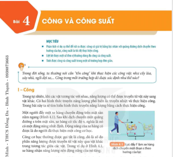 Bài 4: Công và công suất