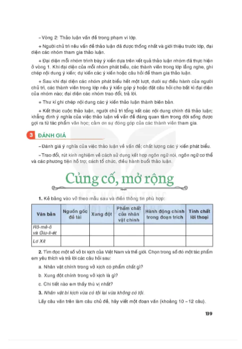 Bài 4 : Củng cố, mở rộng và thực hành đọc