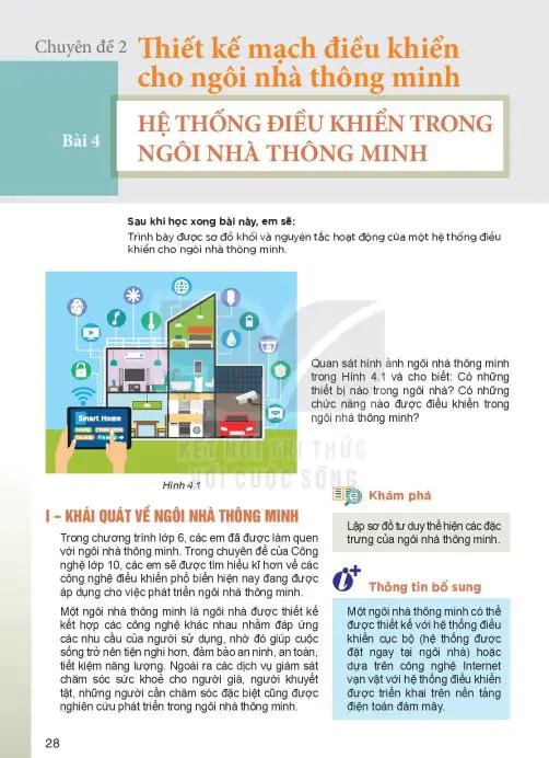 Bài 4: Hệ Thống Điều Khiển Trong Ngôi Nhà Thông Minh
