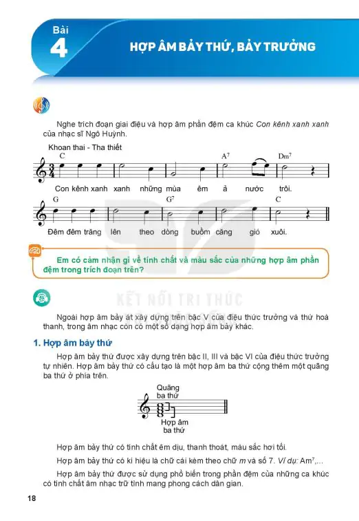 Bài 4: Hợp Âm Bảy Thứ, Bảy Trưởng