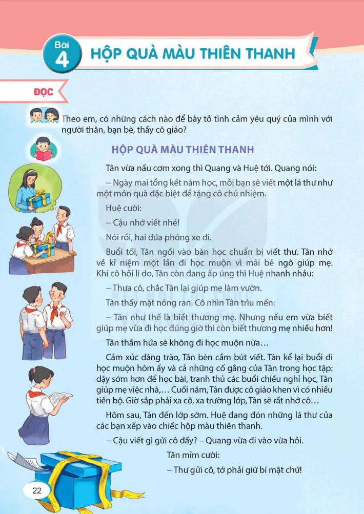 Bài 4: Hộp Quà Màu Thiên Thanh