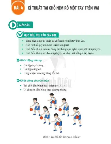 BÀI 4. KĨ THUẬT TẠI CHỖ NÉM RỔ MỘT TAY TRÊN VAI