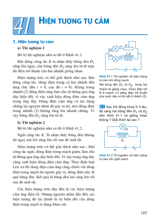 Bài 41: Hiện tượng tự cảm