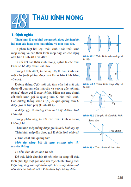 Bài 48: Thấu kính mỏng