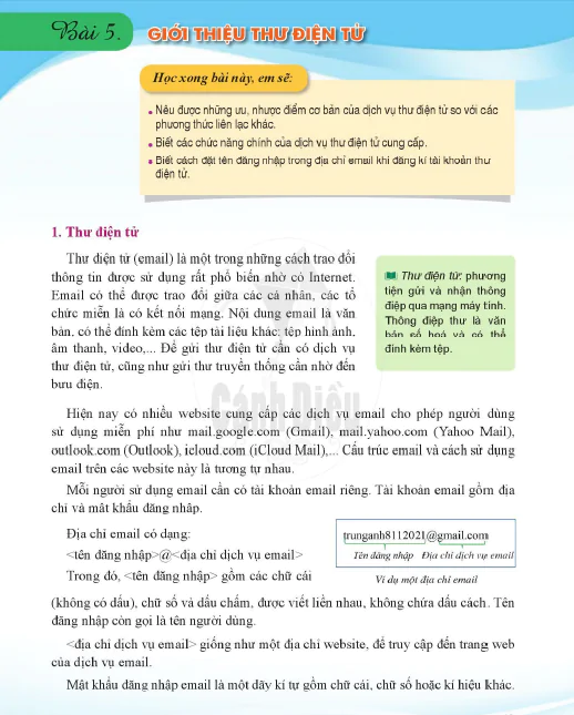 Bài 5. Giới thiệu thư điện tử