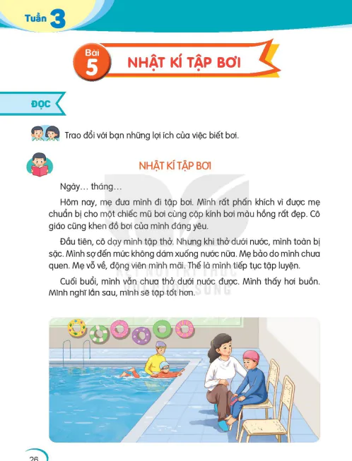 Bài 5: Nhật kí tập bơi