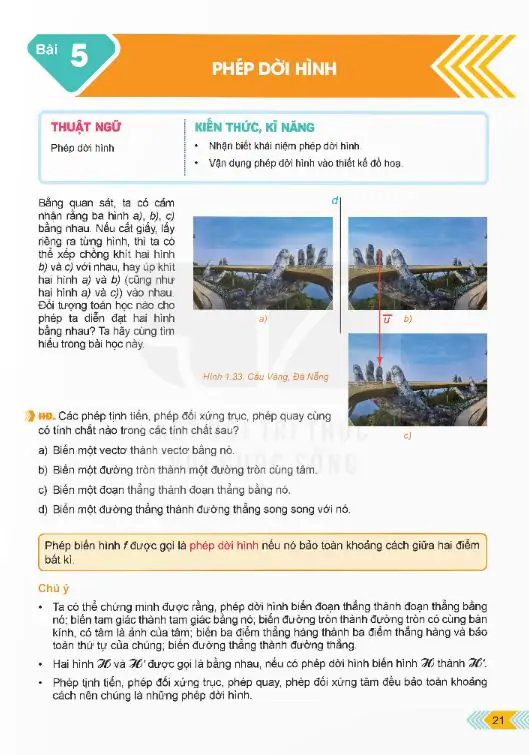 Bài 5: Phép Dời Hình