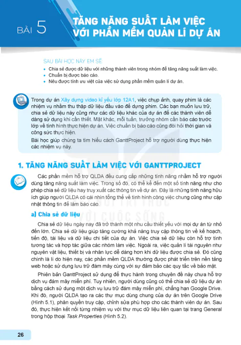 Bài 5: Tăng năng suất làm việc với phần mềm quản lí dự án