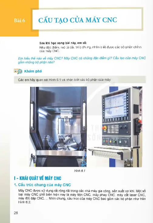 Bài 6: Cấu Tạo Của Máy CNC