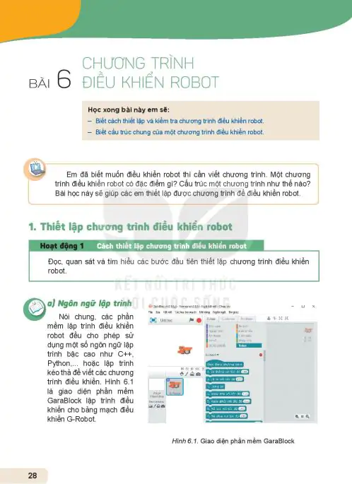 Bài 6: Chương Trình Điều Khiển Robot