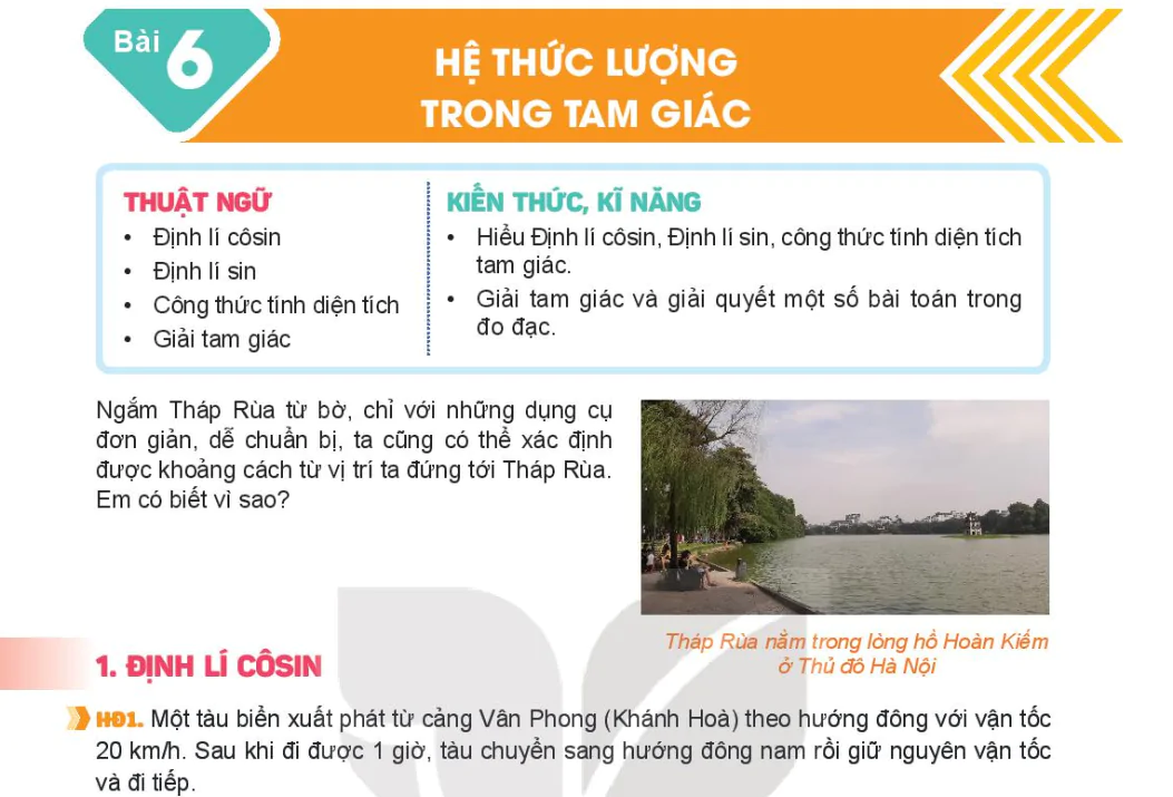 Bài 6: Hệ Thức Lượng Trong Tam Giác