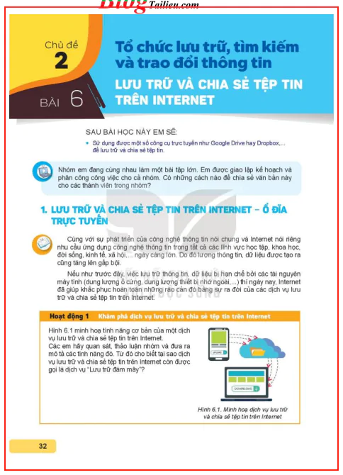 Bài 6: Lưu trữ và chia sẻ tệp tin trên Internet