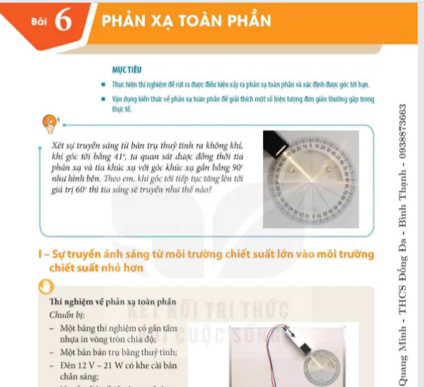 Bài 6: Phản xạ toàn phần