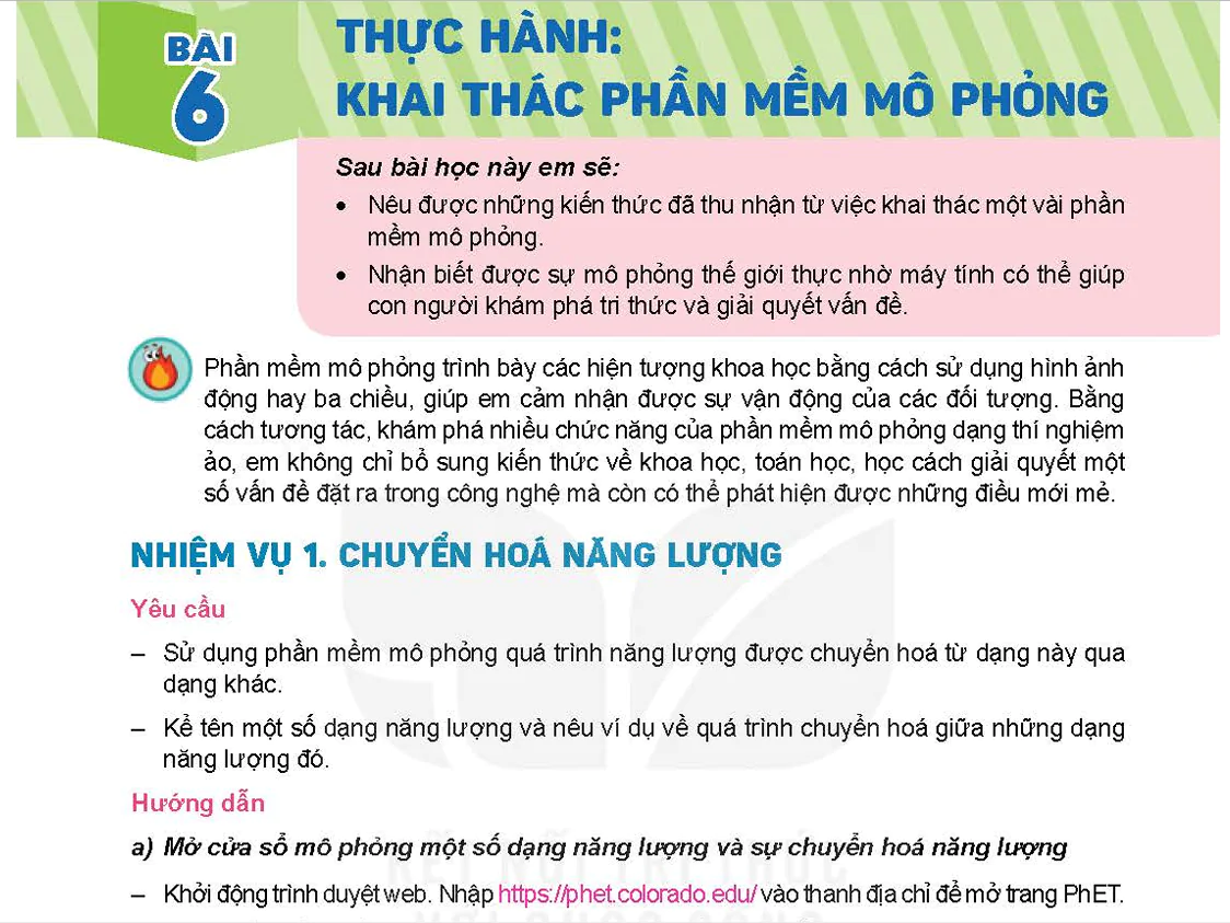 Bài 6: Thực hành, khai thác phần mềm mô phỏng